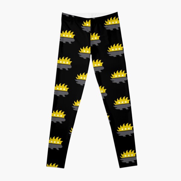 Libertarian Party Cartoon Porcupine Yoga Leggings