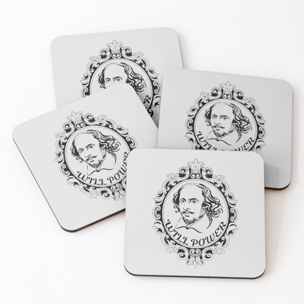 Item preview, Funny William Shakespeare Will Power Theater Plays Quotes Poems Biography Fans designed and sold by TopTeeShop.