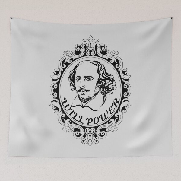 Item preview, Funny William Shakespeare Will Power Theater Plays Quotes Poems Biography Fans designed and sold by TopTeeShop.