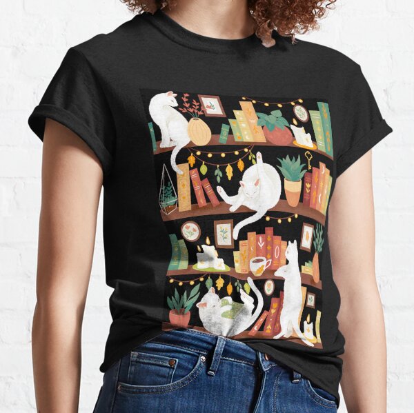 Library cats 2020 - night Classic T-Shirt