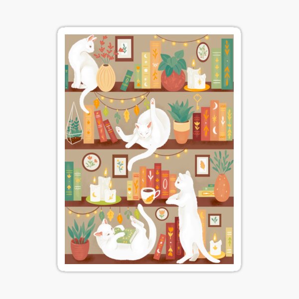 Library cats 2020 - day Sticker