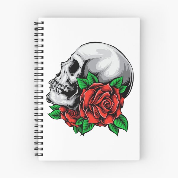 Item preview, Skull With Beautiful Rose designed and sold by JTS STORE.