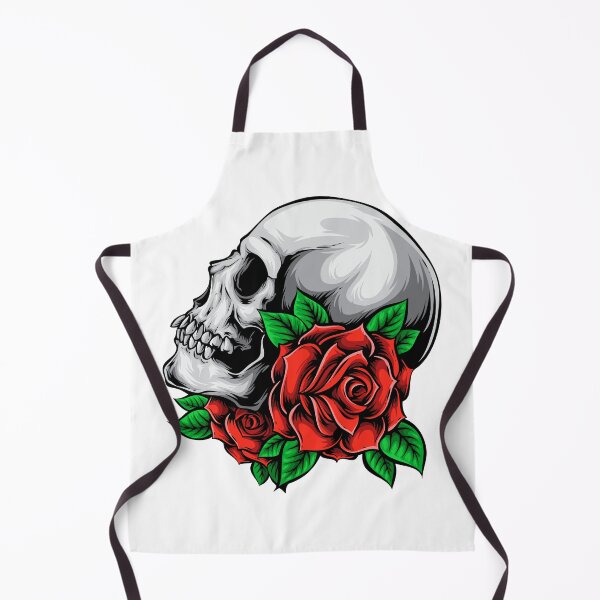 Item preview, Skull With Beautiful Rose designed and sold by JTS STORE.