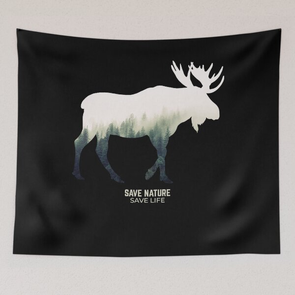 Item preview, Elk in Forest Environment Climate Protection designed and sold by RJ-Art.