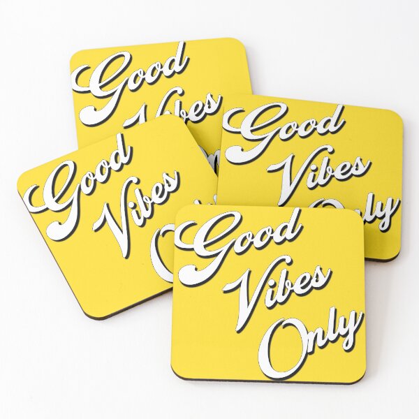 Item preview, Good Vibes Only - yellow designed and sold by Mi-Kalmia.