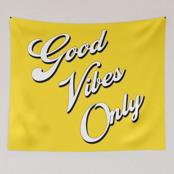 Item preview, Good Vibes Only - yellow designed and sold by Mi-Kalmia.
