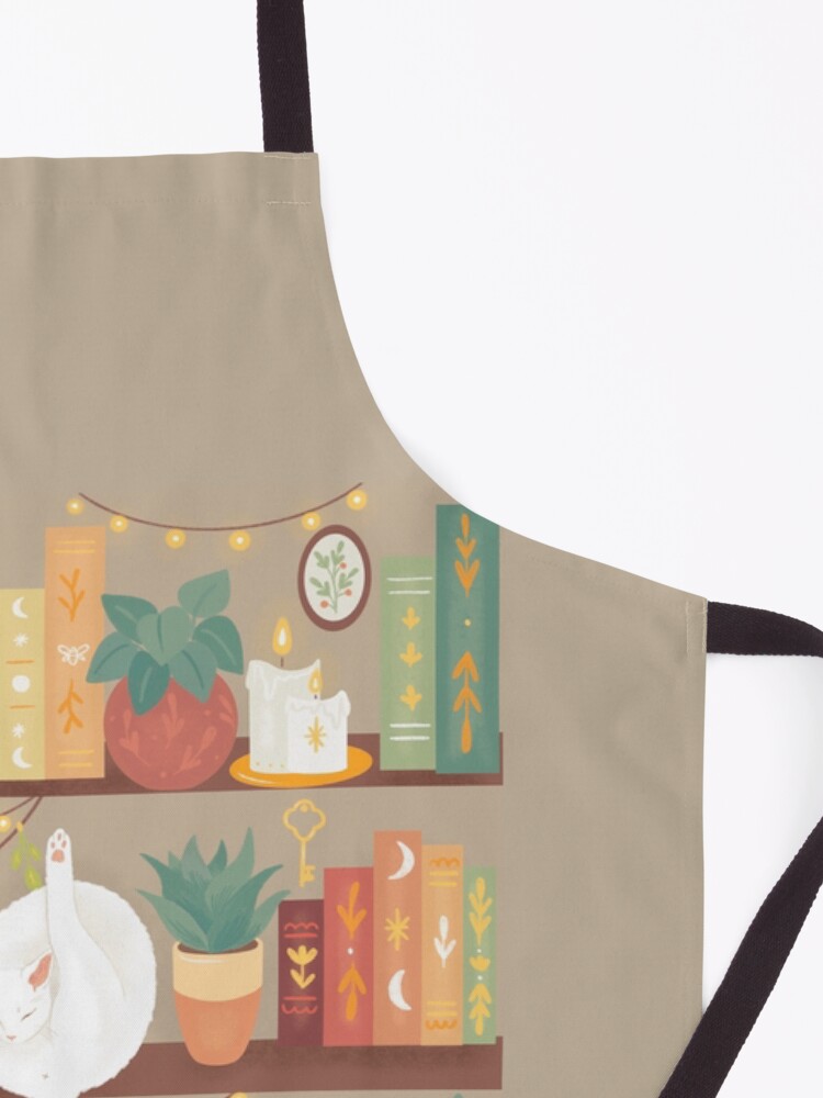 Alternate view of Library cats 2020 - soft pastel shade Apron