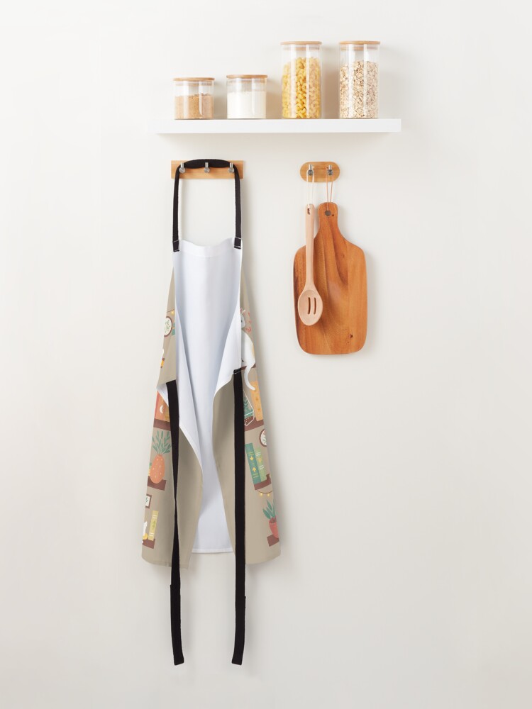Alternate view of Library cats 2020 - soft pastel shade Apron