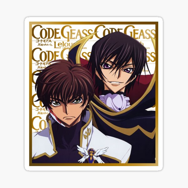 Lelouch And Suzaku Code Geass Sticker By Lokittylevi Redbubble