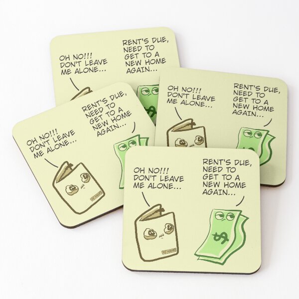 Item preview, Rents due wallet and money comic designed and sold by AnyssNara.
