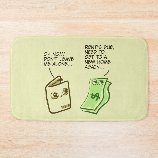 Item preview, Rents due wallet and money comic designed and sold by AnyssNara.