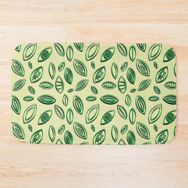 Item preview, Green leaves pattern designed and sold by purumArt.