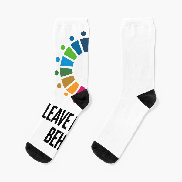 Leave No One Behind Sustainable Development Goals SDGs Socks