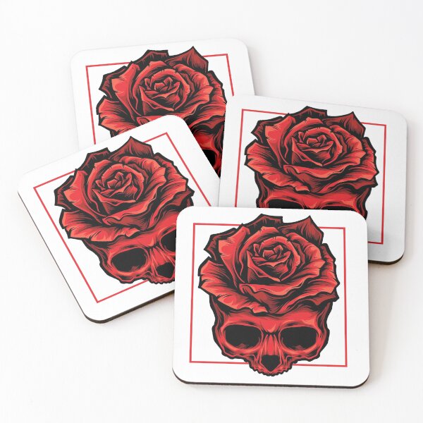 Item preview, Roses Skull Art designed and sold by JTS STORE.