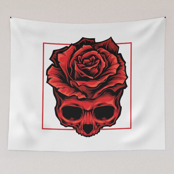 Item preview, Roses Skull Art designed and sold by JTS STORE.