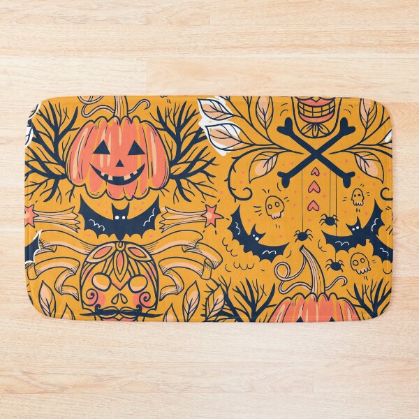 Item preview, Pumpkin halloween pattern mask 2020 designed and sold by AGDesignstore.