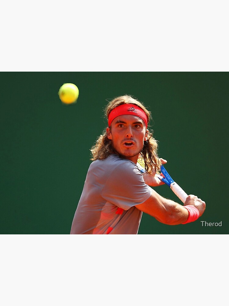 Póster «Stefanos Tsitsipas Antes De Golpear El Balón» De Therod | Redbubble