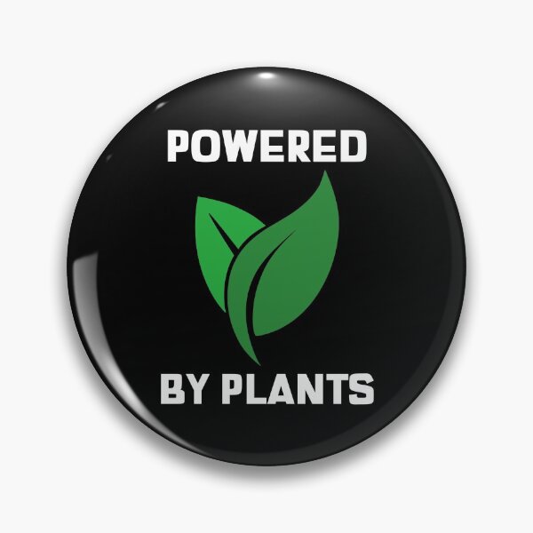 Item preview, Powered By Plants Leaf Icon Vegan designed and sold by jacks-tees.