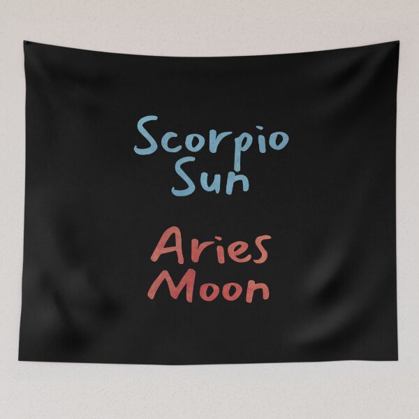 Item preview, Scorpio Sun Aries Moon Text designed and sold by leomooncreates.