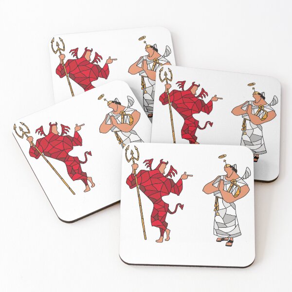 Item preview, Shoulder Angel and Devil Stained Glass designed and sold by Maartje de Volder.