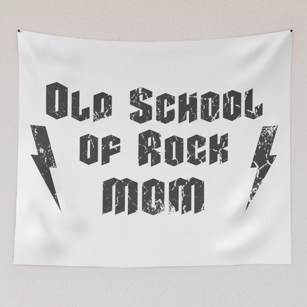 Item preview, Old School of Rock Mom in Black designed and sold by RamiBeans.