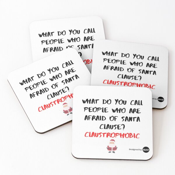 Item preview, Funny Santa Clause Claustrophobic Christmas Joke Design designed and sold by NGAGE "LIVE LIFE".