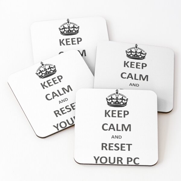 Item preview, Keep calm and reset your pc designed and sold by 3coma14.