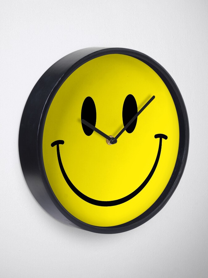Alternate view of Acid House Smiley Clock