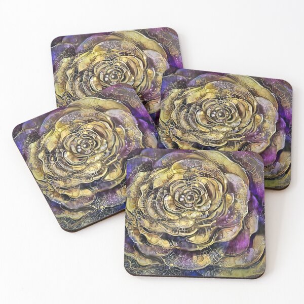Item preview, Golden rose designed and sold by StudioCorvid.