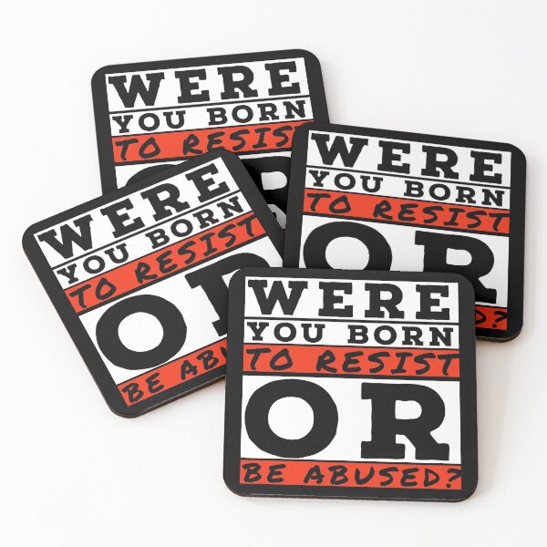 Item preview, Born to Resist or be Abused? - Quote designed and sold by agrawear.