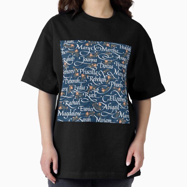 Item preview, Calligraphy | Godly Women of the Bible | Denim designed and sold by L Diane Johnson.