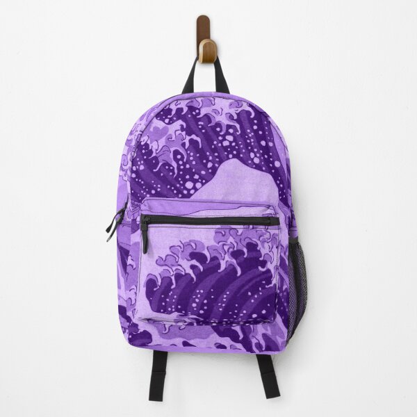 Item preview, Kanagawa Japanese Art The Great Wave Purple Pastel designed and sold by candymoondesign.