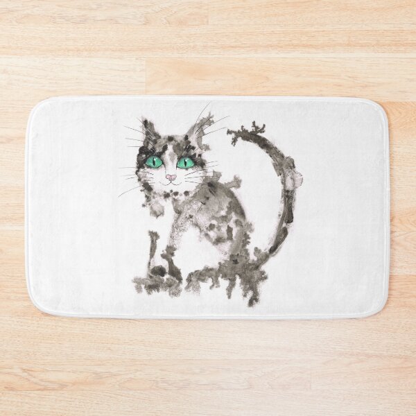 Item preview, Black wet ink cat designed and sold by Bwiselizzy.