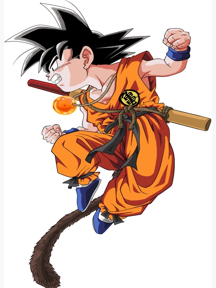 Son Goku Child Art Board Print by matthieu jouannet