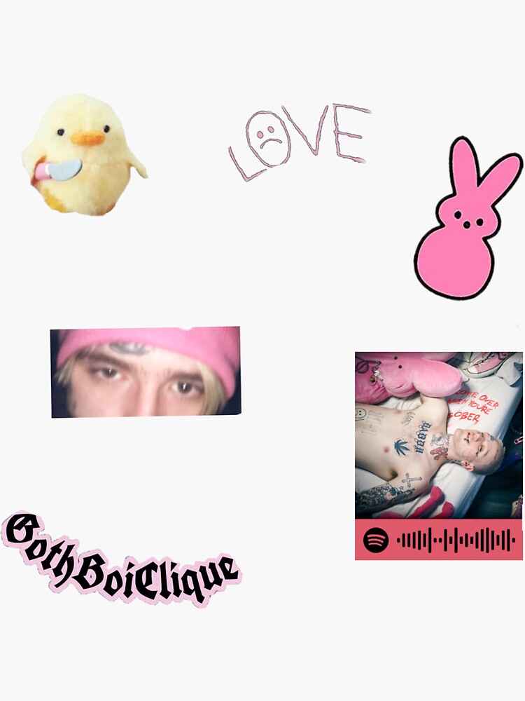 Lil Peep Sticker Pack Sticker For Sale By Turnedtodust13 Redbubble