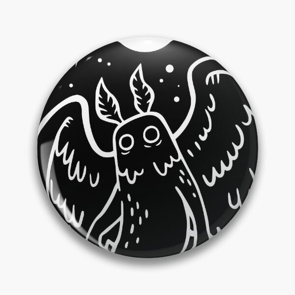 Item preview, Mothman x Moon - White Lines designed and sold by CryptidCoven.