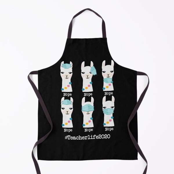 Item preview, Teacher Life 2020 Llama Wearing Mask designed and sold by Blackpuzzle.