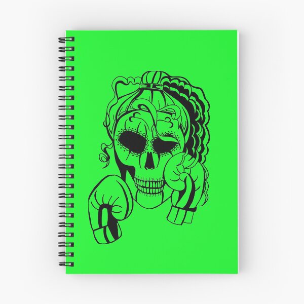 Item preview, Skull Boxer on green background, Boxing, Box, Boxer, gothic, halloween, spooky designed and sold by IslesArt.