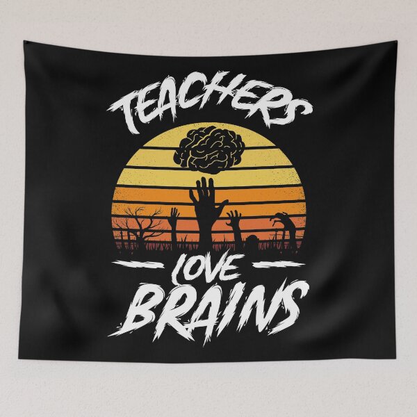 Item preview, TEACHERS LOVE BRAINS FUNNY HALLOWEEN GIFT designed and sold by TheFirstOne.