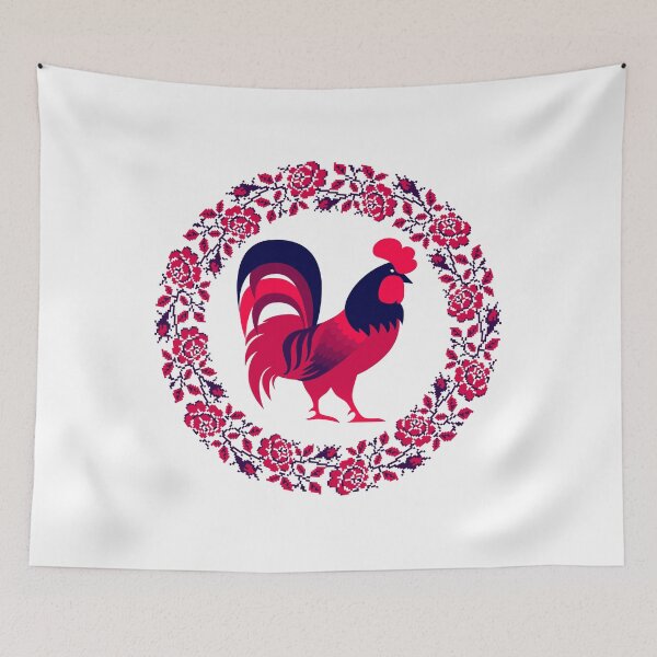 Item preview, Rooster Blossom designed and sold by Maryna Riabko.