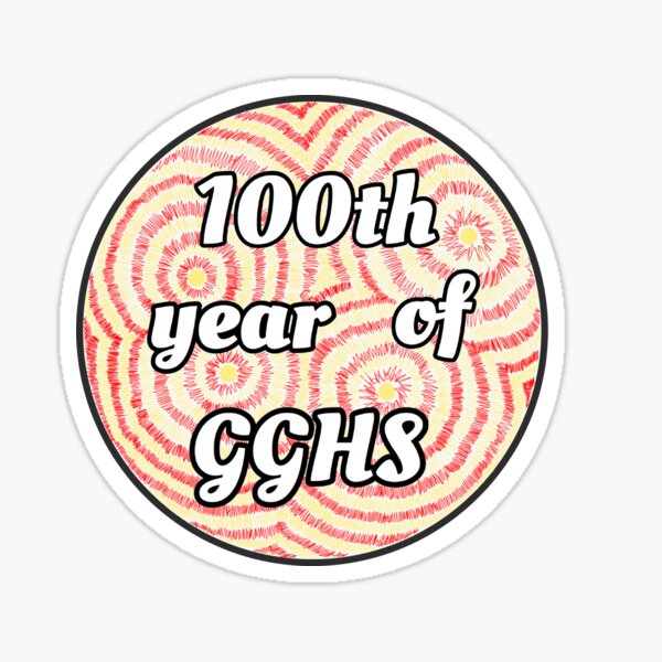 GGHS Centennial Fireworks Sticker