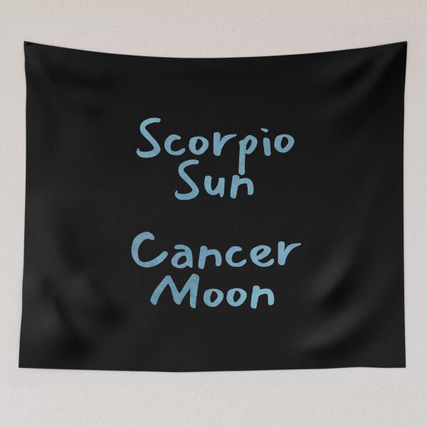 Item preview, Scorpio Sun Cancer Moon Text designed and sold by leomooncreates.