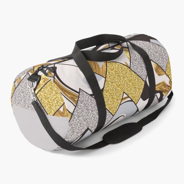 Item preview, Gold silver and black geometric marble mosaic  designed and sold by Delicarte.