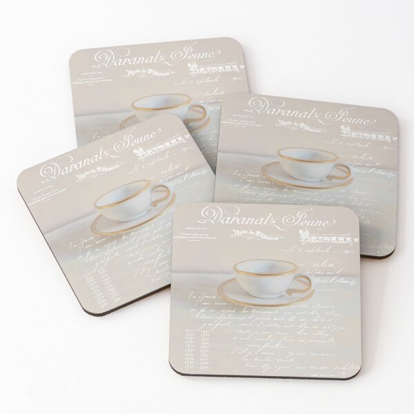 Item preview, Gilded Coffee cup with French text designed and sold by paulgrand.