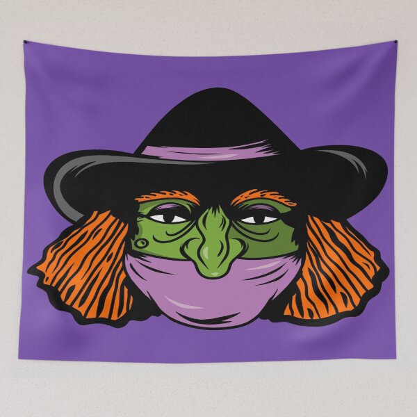 Item preview, Halloween Covid Witch designed and sold by TrueTrippyArts.