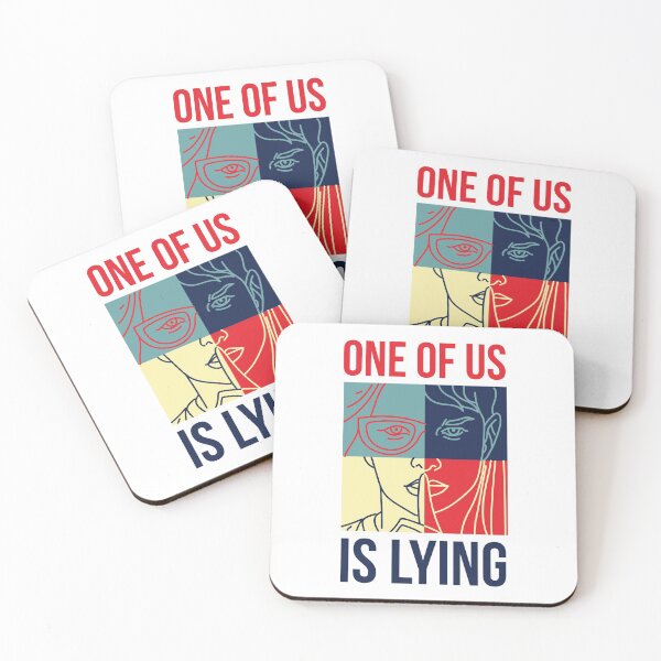 Item preview, One Of Us Is Lying  designed and sold by kurokameart.