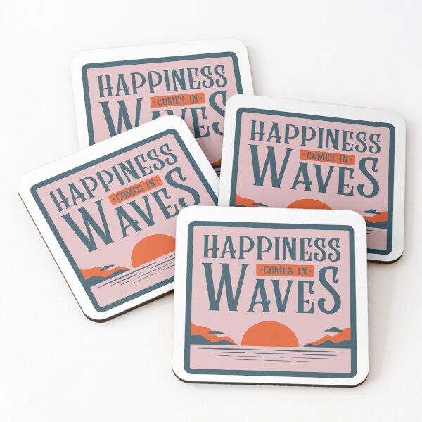 Item preview, Happiness Comes In Waves designed and sold by ecdato.