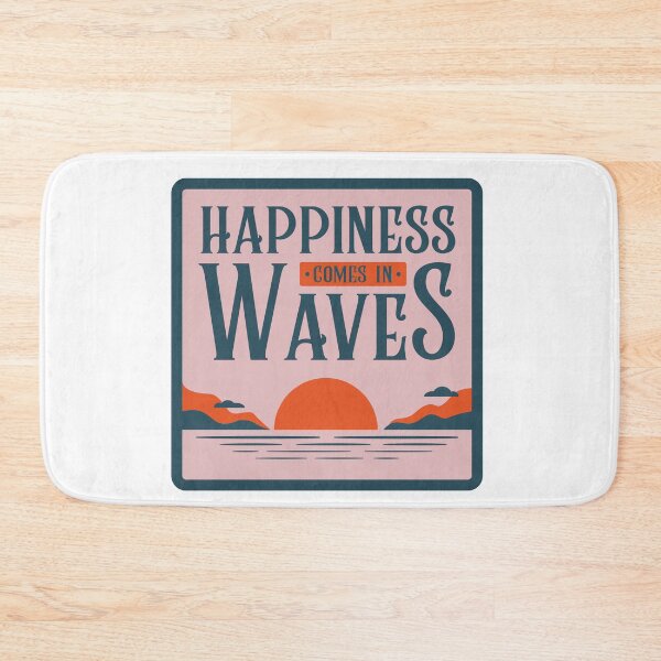 Item preview, Happiness Comes In Waves designed and sold by ecdato.