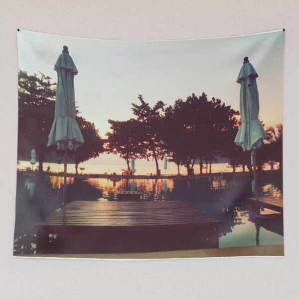Item preview, sunset at the pool designed and sold by OMdesigns93.