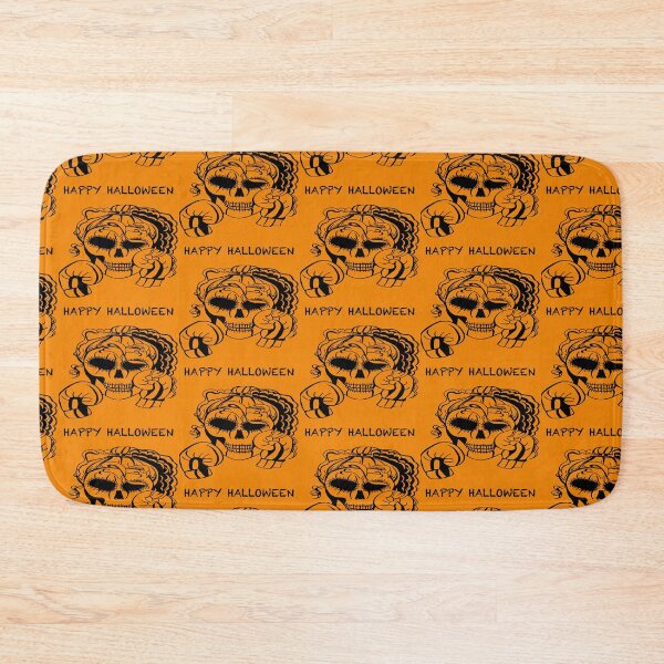 Item preview, HAPPY HALLOWEEN Skull Boxer on orange background, Boxing, Box, Boxer, gothic, halloween, spooky designed and sold by IslesArt.
